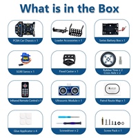 Kit de Mecánico de Autos Inteligente LAFVIN MicroBit con Tutoriales Detallados (Sin Placa Micro Bit), Proyecto de Robótica STEM para Microbit