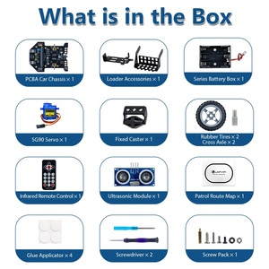 Lafvin <span class=keywords><strong>microbit</strong></span> ชุดเครื่องมือช่างตักรถอัจฉริยะมีรายละเอียดการสอนโดยไม่มีแผงไมโครบิตโครงการหุ่นยนต์สำหรับไมโครบิต - Product Image 3