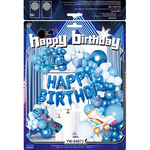 Kit de ballons à thème musical directement de l'usine, années <span class=keywords><strong>80</strong></span> et 90, ballons en aluminium et en latex pour fête d'anniversaire et décoration de festival de <span class=keywords><strong>musique</strong></span>, vente en gros - Product Image 2