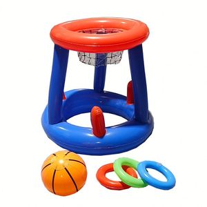 Jeu de lancer de ballon de basket gonflable, jouet amusant pour la piscine et le jardin, idéal pour les fêtes et les événements - Product Image 2