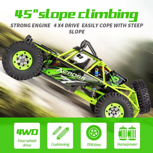 Wltoys <span class=keywords><strong>RC</strong></span> Xe Ô Tô 1/12 Quy Mô 2.4G 4WD Tốc Độ Cao Điện Tất Cả Các Địa hình Off-Road Đá Crawler Leo Núi <span class=keywords><strong>Buggy</strong></span> Rtr Cho Trẻ Em Và Người Lớn - Product Image 4