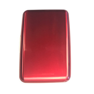 Porte-cartes de crédit et étui à cartes de visite minimaliste en alliage d'aluminium avec protection RFID anti-scan, porte-monnaie et pince à cartes - Product Image 4