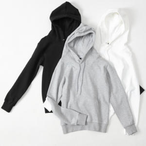 Sweat à capuche unisexe de haute qualité, 300 GSM, épais, lourd, uni, surdimensionné, personnalisable avec logo, pour homme - Product Image 2