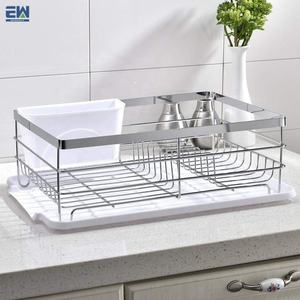Chino fábrica precio barato <span class=keywords><strong>platos</strong></span> agua secado titular <span class=keywords><strong>de</strong></span> la encimera <span class=keywords><strong>de</strong></span> la cocina ordenado herramientas <span class=keywords><strong>de</strong></span> acero alambre pulido marco plato <span class=keywords><strong>escurridor</strong></span> estante - Product Image 1