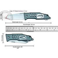 Couteau pliant multifonction, manche en alliage d'aluminium, lame 3Cr13Mov, brise-vitre de sécurité, clip dorsal, utilisation en extérieur