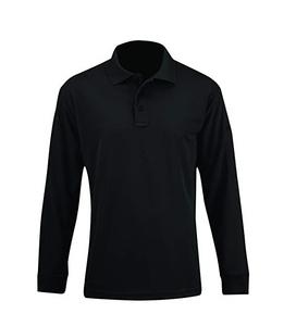 Polo noir à la mode à manches longues orienté vers l'exportation pour hommes séchage rapide 100% coton motif à carreaux taille XL pour le golf Bangladesh - Product Image 2