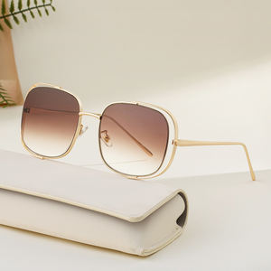 Lunettes de soleil pour femmes KAJILA 2025 Fashion Fancy Designer Logo personnalisé Monture carrée en métal avec protection UV400 - Product Image 2