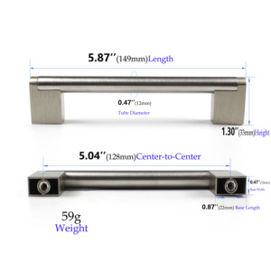 Stainless Steel Kitchen Furniture Drawer Pulls Handle Double-end Zinc Alloy Cabinet Hardware <strong>Door</strong> Handles for Kitchen - Product Image 4