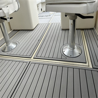 Tapis de pont en mousse EVA imitation teck pour bateau Carolina Classic 25 Cockpit Pad 2001, style SeaDek MarineMat Gatorstep, auto-adhésif