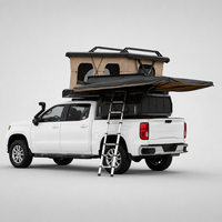 Mini-caravane pliable et légère QC Overland 4x4, imperméable, pour toit de voiture, capacité 4 personnes, avec cuisinière et évier, pour tout-terrain australien