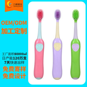 Brosse à dents personnalisable pour enfants, poils souples, design griffe, pour les 3-6 ans, usage domestique, référence SF1409 - Product Image 2