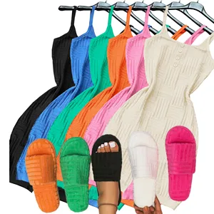 High Quality Cotton Bodycon Women One Piece Jumpsuits Candy Color Good Stretchy Knit Romper Women With Slippers Homewear