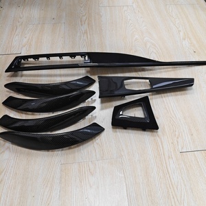 10 stuks Glansrijke Carbon Vervangende Center Console Paneel Interieur Trim Kit voor BMW F10 F15 F20 F30 F32 F36 F40 F80 F85 F86 - Product Image 3
