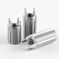 Wire Thread Insert Metric Coarse Fully Threaded Polished Metal Sleeve Fastener DIN Standard Right Hand Slotted Drive 38mm