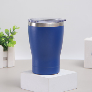 Gobelet à vin en acier inoxydable 304 <span class=keywords><strong>de</strong></span> 12 oz, tasse à café à double paroi isolée sous vide, bouteille d'eau <span class=keywords><strong>de</strong></span> voyage personnalisée avec logo, forme cintrée - Product Image 5