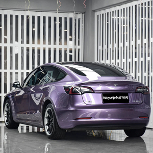 Wrapmaster 1.52*15m Liquid Metallic Loganberry Car Wrap Film Self-healing TPU Glossy Surface for Body Wrapping - Product Image 5