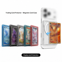 Étui de protection transparent et souple personnalisé pour cartes à collectionner, étui de téléphone portable grande capacité pour cartes à échanger, vente en gros