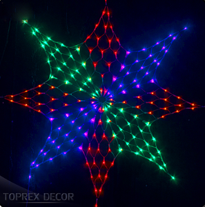 IP 65 Outdoor LED String <strong>Lights</strong> Tall Building House Segment Curtains Net <strong>Rice</strong> Color Modeling Christmas Tree Lighting - Product Image 3