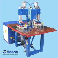 Double Efficiency Foot Pedal Press High Frequency Welding Machine Making Shoes Upper with Two Generators