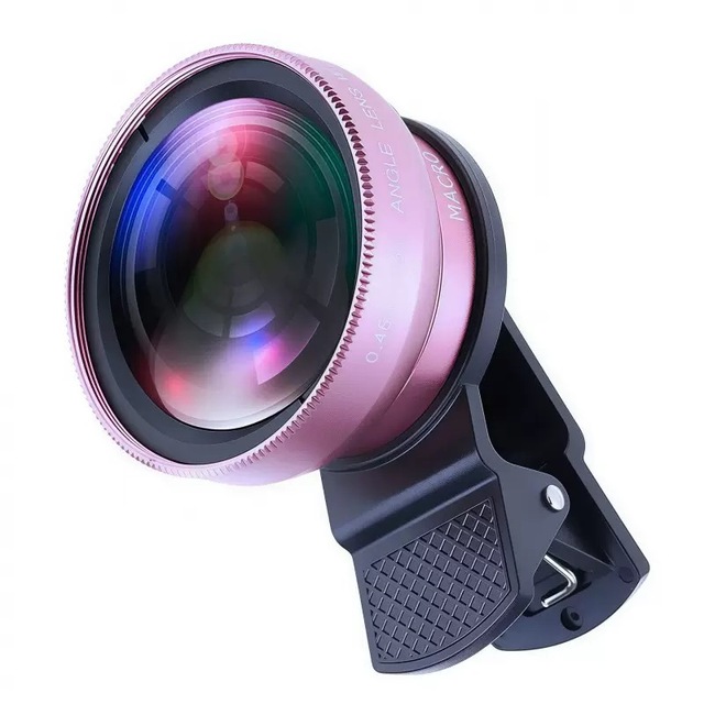 Smartphone Selfie Camera Lens 2-in-1 0.45x Wide Angle 12.5X Macro Super Macro HD Camera for Android