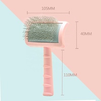 Baoli Pro qualité incurvée Slicker brosse sous-couche universelle maître toiletteur broche souple pour petits chiens cheveux longs avec épingles enduites