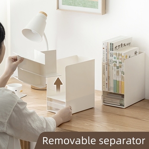 Étagère de rangement de bureau multi-niveaux grande capacité OEM/ODM avec tiroirs et conteneurs de rangement en plastique pour salle de lecture - Product Image 4