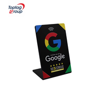 Base Personalizada con NFC para Reseñas de Google para Restaurantes y Cafés, Resistente al Agua, con Código QR, Frecuencia de 13.56MHz, Base de Acrílico y PVC Impreso 213 215 216