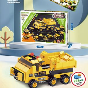 प्रमाणित स्टेम परिवहन भवन ब्लॉक ने बच्चों के खेल के लिए शैक्षिक एब्स प्लास्टिक निर्माण खिलौना निर्धारित किया - Product Image 2