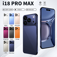 Smartphone 18 Pro Max 5G Global, batterie 8000 mAh, écran OLED HD 7,3 pouces, processeur Octa Core, caméra arrière 108 MP, fréquence de rafraîchissement 120 Hz