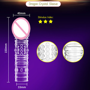 واقي ذكري من السيليكون الكريستالي الواقعي المنقط للبيع بالجملة بسعر رخيص - Product Image 2