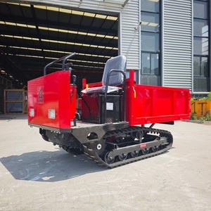 Minidumper de orugas de 1.5 toneladas con ruedas de caucho para construcción y transporte en huertos - Product Image 4