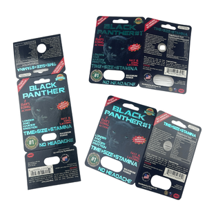 Caja de Empaque para Pastillas de Mejora Masculina Black Panther/Caja de Cartón 3D con Blister para Mejora del Rendimiento <span class=keywords><strong>Sexual</strong></span> Masculino Black Panther - Product Image 5