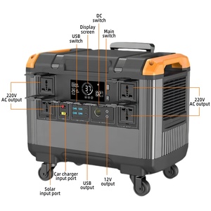 Station d'alimentation portable 3000W 2688Wh LiFePO4, générateur solaire avec UPS IP54 pour la maison, la sauvegarde et l'utilisation en extérieur - Product Image 3