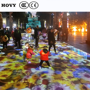 Hovy đa màu sắc LCD sàn ngoài trời chiếu với HDMI & được xây dựng trong loa thiết kế di động cho khách truy cập kinh nghiệm & Lập Bản Đồ sàn - Product Image 2