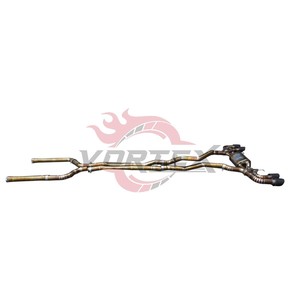 Escape Trasero VORTEX Valvetronic de Titanio con Acabado Pulido Espejo y Diseño de Escamas de Pez, 1.2mm de Grosor, Sonido Agresivo para F90 M5 S63 4.4T - Product Image 2