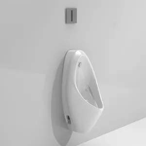 低价结构包括自动冲洗传感器白色现代壁挂式小便器