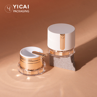 Pot en acrylique rond de haute qualité de 30g, pot de crème cosmétique pour soins de la peau, pots en plastique acrylique avec couvercle