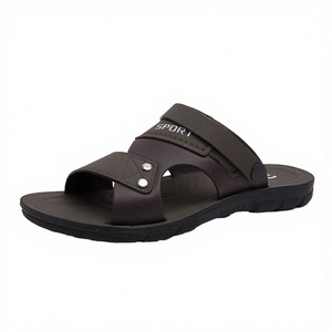 New Classic PVC Flat Sandals Comfort Anti-Slip Men <b>Big</b> 39-46 Low Price Durable Light Weight Quality <b>Slippers</b> Factory Suppliers - Product Image 1