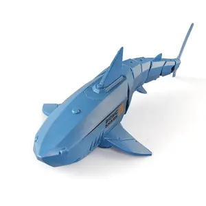 2,4G имитация рыбной лодки с дистанционным управлением игрушка для детей электрическая радиоуправляемая Акула для бассейна лучший подарок