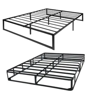 Hot Selling Black Metal Bed Frame Adjustable Hotel King Size Carton Box Package Vietnamese Supplier Factory