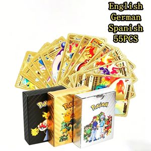 Papier <span class=keywords><strong>doré</strong></span> personnalisé en gros pour <span class=keywords><strong>cartes</strong></span>, boîtes, <span class=keywords><strong>cartes</strong></span> à collectionner Vmax rares brillantes, <span class=keywords><strong>cartes</strong></span> de jeu d'anime, articles de collection portables aléatoires - Product Image 1