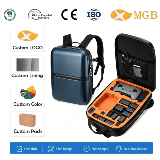 Customized Hard Shell Drone Backpack Shockproof Water Resistant Scratch Resistant Quadcopter Accessories Storage Carry Backpack