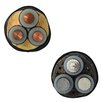 Cable de alimentación blindado SWA de cobre 16mm 25mm 35mm XLPE aislamiento bajo voltaje 12V para construcción