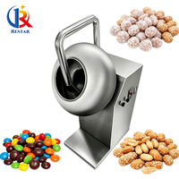 Máquina de recubrimiento de chocolate de grado alimenticio para pulido y acabado de dulces, caramelos, azúcar, snacks, cacahuetes, tabletas y frutos secos