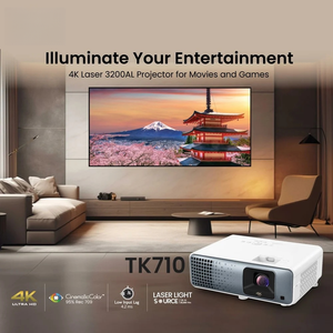 โปรเจคเตอร์ TK710 4K UHD 3840 2160 DLP สำหรับเล่นเกมที่บ้าน รองรับ HDR10 ช่วงสีสันที่ครอบคลุมกว้าง รองรับ 3D - Product Image 6