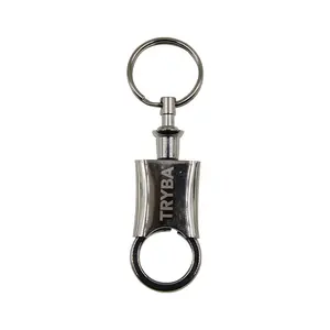 Khuyến Mãi Tùy Chỉnh Kim Loại Keychain Một Mặt In Ấn Vòng Chìa Khóa