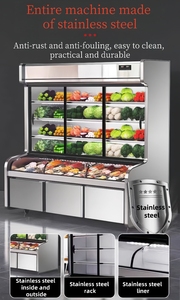 ตู้แช่เย็นซุปเปอร์มาร์เก็ตแบบตั้งตรงสำหรับแสดงผลไม้และผัก - Product Image 3