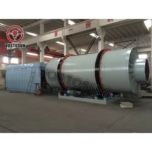Cylinder Machine River Sand Small Scale Limestone Gypsum Lignite Bauxite Fly Ash Coal Slime Rotary Kiln Dryer For Drying Slurry