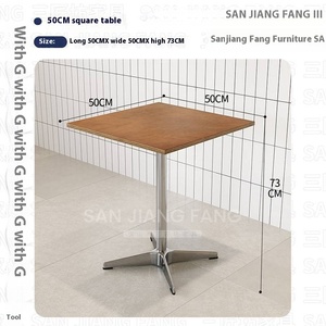 Table de salle à manger en bois massif et banquette 2 places pour restaurants, style moderne coréen, pour cafés et salons de thé commerciaux - Product Image 6