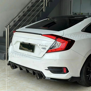 สปอยเลอร์สำหรับ Honda Civic ปี 2016 2017 2018 2019 สปอยเลอร์คุณภาพสูง วัสดุ ABS สปอยเลอร์หลังคาท้ายรถยนต์ อุปกรณ์ตกแต่งรถยนต์ - Product Image 3